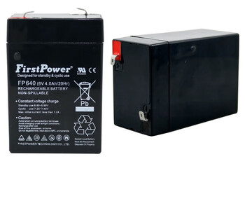 Customized battery fp640 6v4.0ah/20hr scale toy car battery for stroller