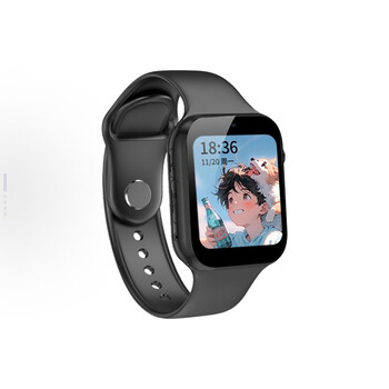 Yqt smart watch learning version no games full network can insert the card to make phone calls video calls micro chat children's men's and women's watches black primary school students large screen no games phone watch