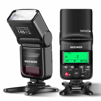 Neewer nw420 hot shoe camera top flash suitable for sony cameras slr mirrorless ttl front and rear curtain synchronization external external flash photography portrait photo