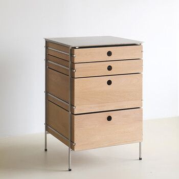 Wen yijia customized italian minimalist solid wood sideboard drawer cabinet storage cabinet stainless steel kitchen cabinet side cabinet storage cabinet storage a set of natural wood