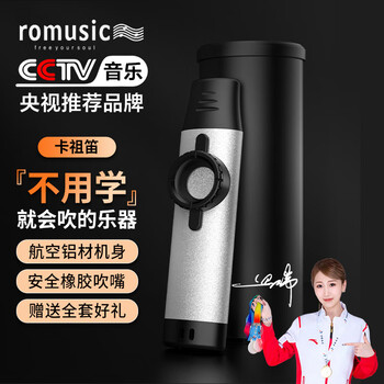 Romusic kazoo mouth flute professional playing metal kazoo niche simple and easy to learn musical instrument for beginners silver