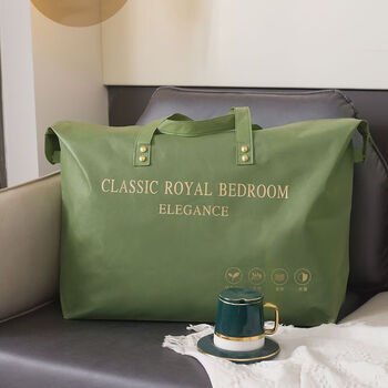 Kaximu large capacity quilt storage bag clothing organizing bag moving packing bag luggage storage bag handbag festive avocado dustproof large size 3-5 jin 8 pack