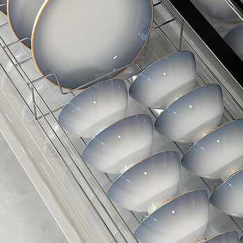 Lowe underglaze color jingdezhen ceramic tableware set 2025 new ceramic housewarming light luxury bowls and dishes set for home use