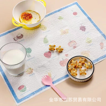 Wenzhi disposable placemat baby outing absorbent table mat children's primary school oil-proof table mat portable dining mat wholesale placemat-animal paradise boxed 20 pieces 42*30cm