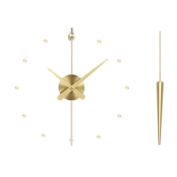 Spanish all-copper clock grille decoration creative wall hanging minimalist wall clock modern living room home fashion all copper * copper colored pointer * 11 o'clock