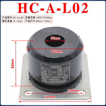 Yue changsheng green shield elevator buffer polyurethane universal ld-hc-l12/l7/l17/l3/l4 pit pad with certificate of qualification black hc-a-l02 100x80 with base and test