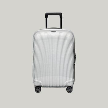 Samsonite ultralight luggage trolley suitcase carry-on case cs2 shell v22 white 20 inches