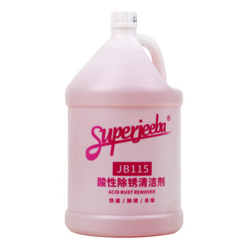 Superjeeba acidic rust removal cleaner jb115 baiyun jeeba scale and rust removal water bathtub lime rust removal and tile cleaning 3.78l*1 bottle