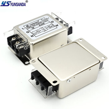 Yunsanda single-phase 220v ac electromagnetic interference purifier emi power filter cw4l2-10a-s (004) cw4-20a-s (004) single-phase single-phase 220v filter