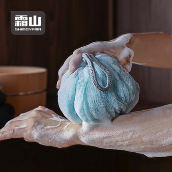 Frost mountain enlarged and thickened bath ball, petal-shaped non-scattering bath ball, household soft foaming bath ball