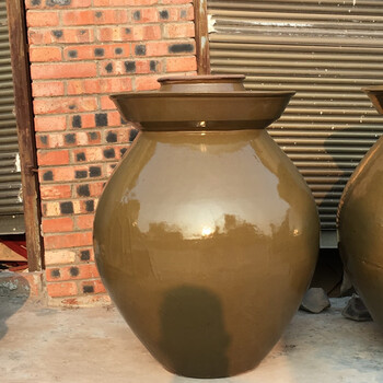 Clcey old-fashioned sichuan pickle jar earthenware pickle jar ceramic pickle jar household pickle jar inner cover water capacity 300 catties pickle jar (no inner cover)