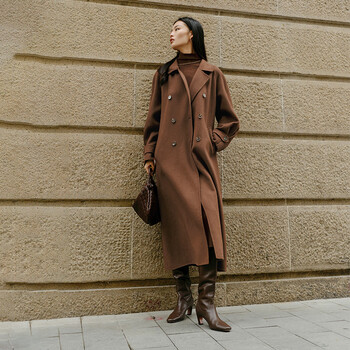 Eifini brown coat 1e8970841-1 brown m