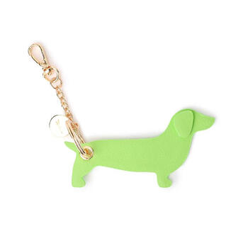 Fibreno dog keychain pendant max keyring happy green