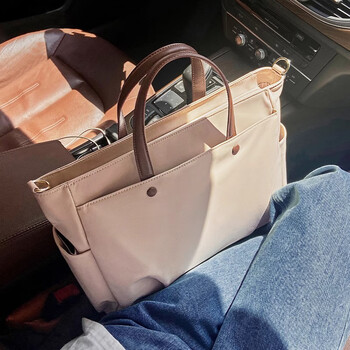 Xingxi large capacity women's laptop bag 16-inch 14-inch simple and high-end commuting shoulder waterproof laptop bag nuorenxing 16-inch large