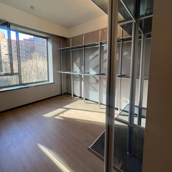 Beyzk aluminum alloy metal column wardrobe glass laminate cloakroom custom wardrobe minimalist light luxury walk-in modern single hardware does not contain glass