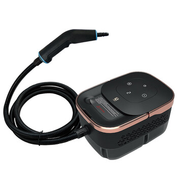 High temperature and high pressure steam cleaning machine multifunctional cleaning machine household small 1250ml water tank steam cleaning machine rose gold 220v european regulations