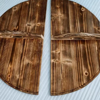 Double-open pot lid, two-open huainan beef soup pot lid, half-open mutton soup, commercial kitchen utensils, wood, diameter 66 cm