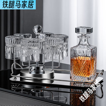 Light luxury crystal whiskey cup, home foreign cup set, glass beer cup, european style bottle, damaged 2% compensation guaranteed