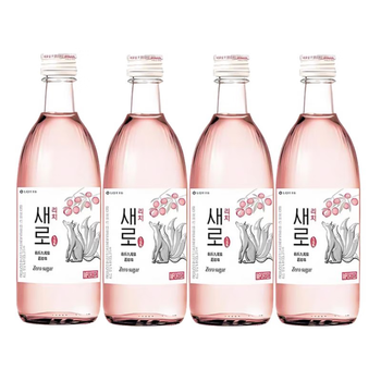 Xinle nine-tailed fox lychee flavored soju original 375ml*4 bottles 16% imported from south korea for new year's eve celebrations