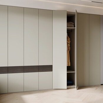 Oppein wardrobe customization, skin-feel matte door panels, bedroom cabinets, whole house furniture customization, hilger custom price per square meter