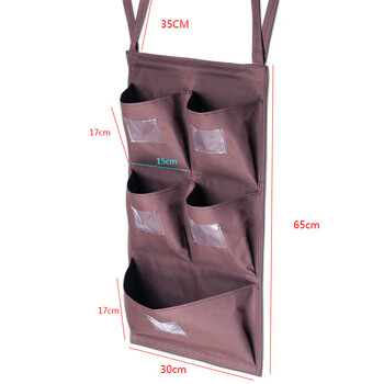Hotel guest room work cart rag bag hanging bag cleaning cart linen cart tool distinction towel storage classification five colors 5-port vertical row (tie) no steel pipe