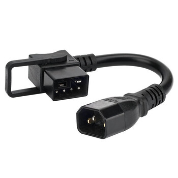 Xmsj electric vehicle charging cable, new national standard lithium battery 2+4 rotary male and female socket, suitable for yadi battery vehicle charging conversion //. one new national standard lithium battery 2+4 four square adapter