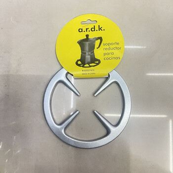 Enshousu moka pot heating stove rack for household coffee making gas stove bracket second generation smokeless cast iron rack small pot auxiliary rack milk pot + coffee pot stove rack universal gas stove + thickened version black