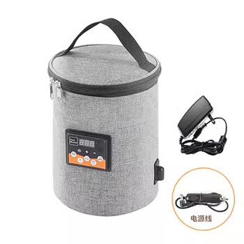 Oeing12v car home dual-purpose heating pack peritoneal dialysis peritoneal dialysis fluid thermostatic box car insulation box 110v small home appliances adjustable temperature - home car 12v round 15.5*