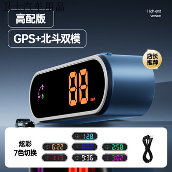 2025 new car electronic dog head-up display test voice broadcast beidou hud car early warning instrument high configuration display + voice