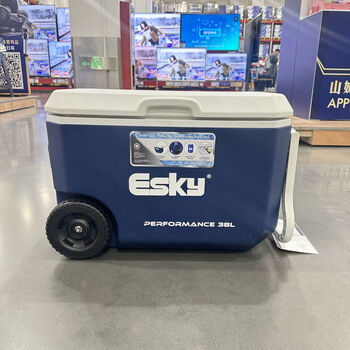 Mppmck american original yikule trolley food insulation car outdoor refrigerated sea fishing box 38 liters