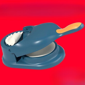 Meikejie kitchen's new two-in-one dumpling wrapper mold household bun dough lazy noodle press machine practical artifact blue 1 piece