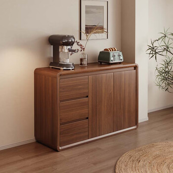 Xiangfujuting solid wood sideboard integrated wall cabinet living room multifunctional cabinet tea cabinet wine cabinet storage cabinet kitchen collection new product impulse length 100*40*84cm