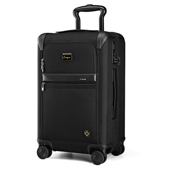 Crossgear swiss president trolley case, high-end business suitcase, large-capacity business trip suitcase, men's and women's travel storage suitcase, president series, customizable exclusive nameplate, 20 inches, black