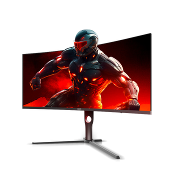 80% new aoc 34-inch wqhd 240hz overclocked 250hz hva fast lcd 1ms hdr400 1500r curved hairtail screen 21 9 gaming e-sports monitor cu34g3z