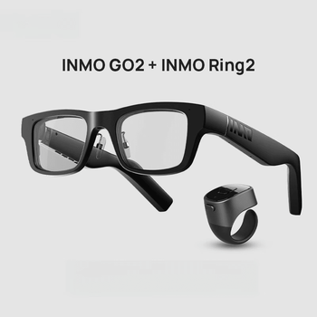 Hkmw apple ios compatible ar smart glasses, real-time simultaneous translator, invisible subtitle speech prompter, ai glasses, overseas translator, invisible teleprompter inmo go2