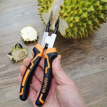 Yusenyi watermelon opener, melon opener, watermelon clip, watermelon cutting tool, melon pliers, watermelon opener, luxury durian clip, orange and black handle 1