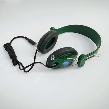 Head-mounted large binaural high-impedance headphones sy-4 2200 ohm radio transmitter 6.5mm plug piezoelectric ceramic green