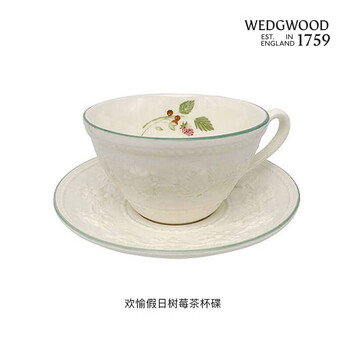 Wedgwood housewarming gift box british wedgwood happy holiday raspberry embossed ceramic coffee cup and saucer set gift happy holiday raspberry cup and saucer