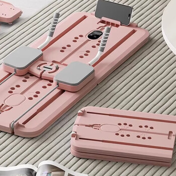 Mi xiaomi pepper pilates equipment adjustable resistance abdominal wheel board fitness leg machine home exercise silent automatic rebound skiing pink three-speed resistance abdominal wheel + push-up stand + kneeling mat drawstring foldable without sliding