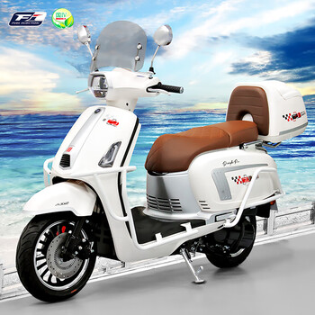 Jiapeng jialing industrial bugatti 125cc scooter fuel national iv efi retro men's and women's complete vehicle can be registered abs model white (windshield + trunk + guard)