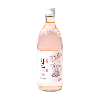Xinle jiuweihu apricot flavored soju 375ml*1 bottle 16% imported from south korea for new year's eve celebrations