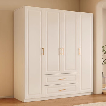 Oppein all solid wood wardrobe bedroom home small apartment cream style children's storage cabinet simple custom european style large wardrobe note that the assembly is to be installed by yourself. the whole installation is packaged for installation and assembly.