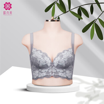 Feng shangmei feng shangmei underwear women's adjustable bra set gathering secondary breasts anti-sagging expansion bra/snowflake upgrade snow gray 70a