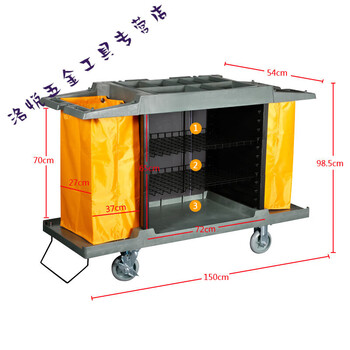 Yingtang customized baiyun double-sided linen truck hotel cleaning truck work truck guest room entrance truck plastic cleaning truck static three-story door-to-door delivery in guangdong area