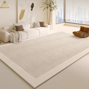 Mu ni modern minimalist living room carpet cream ins carpet gray high-end light luxury sofa 2025 new bedroom floor mat annecy carpet 140*200cm