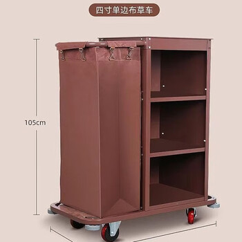 Min gongju hotel linen cart hotel room service cart stainless steel cart double-sided door cart cleaning and cleaning car work cart standard single side 4-inch ordinary wheels detail picture 2