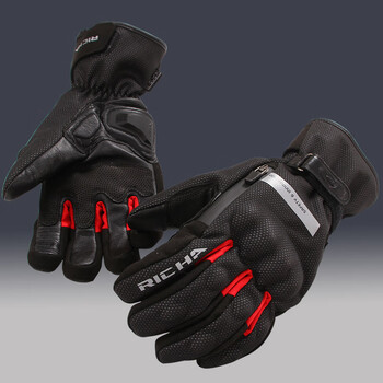 Richa motorcycle gloves winter riding motorcycle anti-cold anti-fall warm touch screen thickened motorcycle waterproof and windproof rg621 622 winter black and red (can be used to warm the baby) l