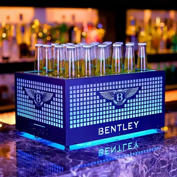 Sailotto bar luminous ice bucket beer frame e cocktail frame champagne bucket ktv luminous vessel style 5 grid frosted ice bucket