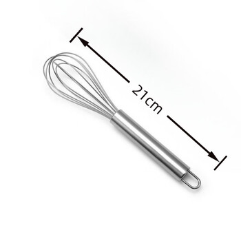 Baichao egg beater manual stainless steel egg beater thick mixing egg whipped cream kitchen handheld new 8-inch egg beater thickened (practical and affordable)