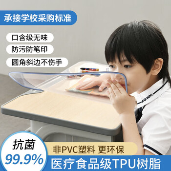 Soft glass tpu desk mat for primary school students transparent table mat environmentally friendly study table desk mat children's special tablecloth true odorless environmentally friendly resin tpu transparent 1.2mm tpu 40*60cm